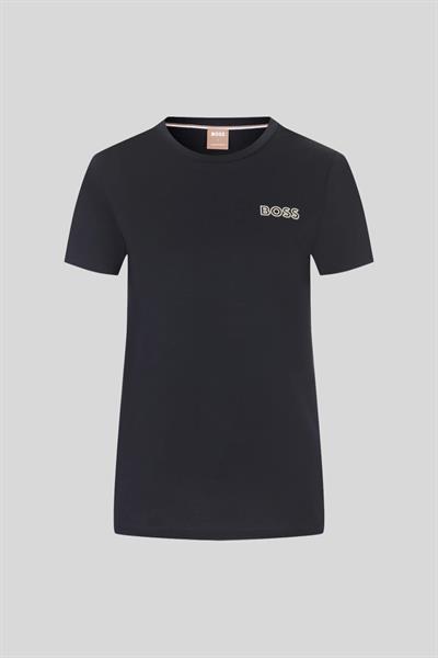 Boss X Alica Schmidt Pamuklu Kadın T-Shirt Siyah