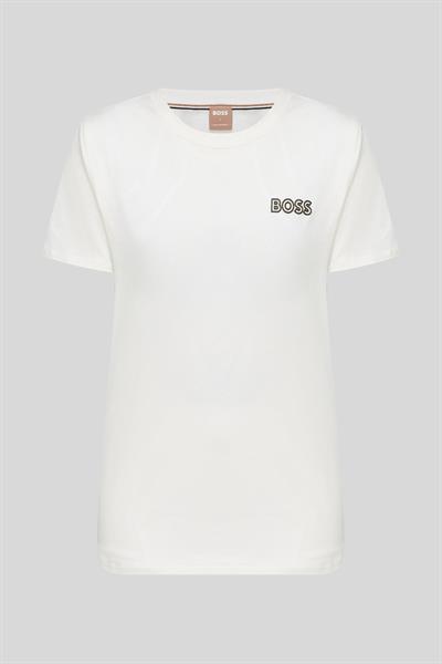 Boss X Alica Schmidt Pamuklu Kadın T-Shirt Beyaz 118