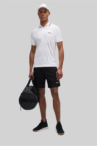 BOSS x Matteo Berrettini Slim Fit Polo Yaka T-Shirt Beyaz 100