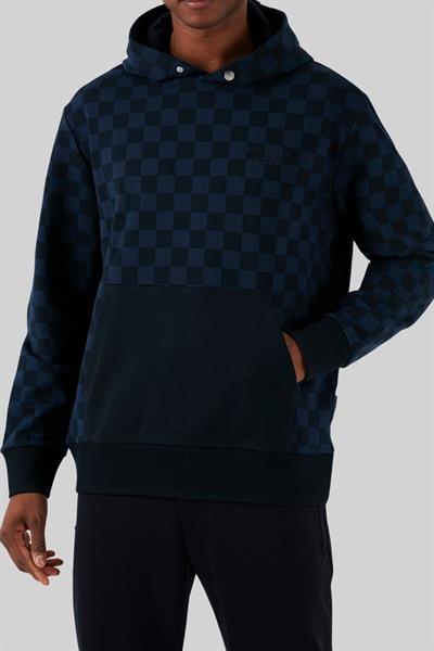 Boss x Porsche Pamuklu Kapüşonlu Erkek Sweatshirt Lacivert 404