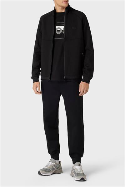 Boss Yün Karışımlı Fermuarlı Regular Fit Erkek Ceket Siyah