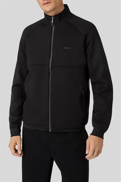 Boss Yün Karışımlı Fermuarlı Regular Fit Erkek Ceket Siyah