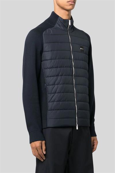 Boss Yün Karışımlı Fermuarlı Regular Fit Erkek Ceket Lacivert 404