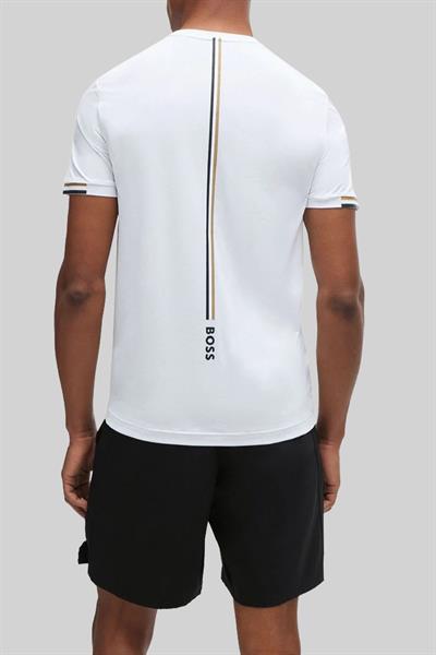 Boss Yuvarlak Yaka Erkek T-Shirt Beyaz 100