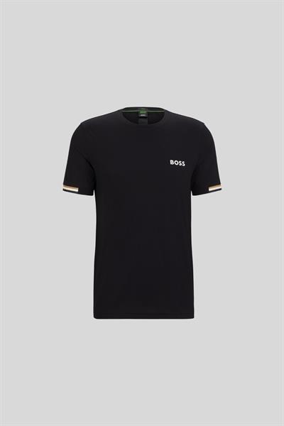 Boss Yuvarlak Yaka Erkek T-Shirt Siyah