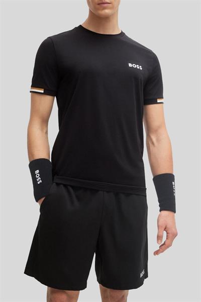 Boss Yuvarlak Yaka Erkek T-Shirt Siyah