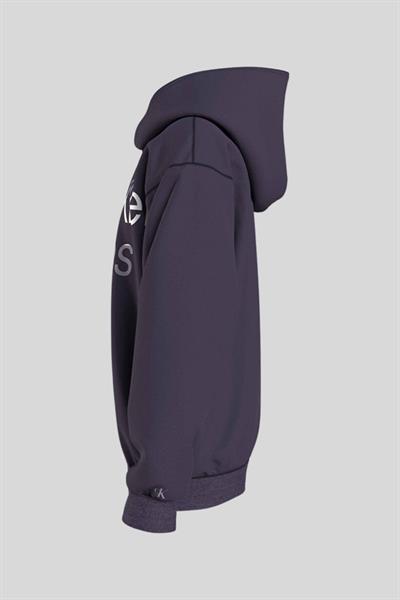Calvin Klein Erkek Çocuk Baskılı Kapüşonlu Sweatshirt Mor