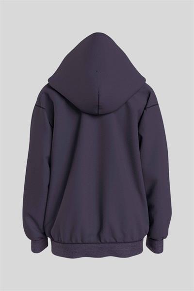 Calvin Klein Erkek Çocuk Baskılı Kapüşonlu Sweatshirt Mor