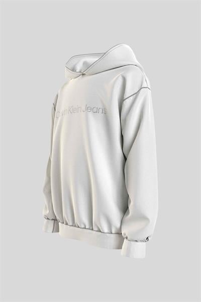 Calvin Klein Erkek Çocuk Düz Sweatshirt Gri