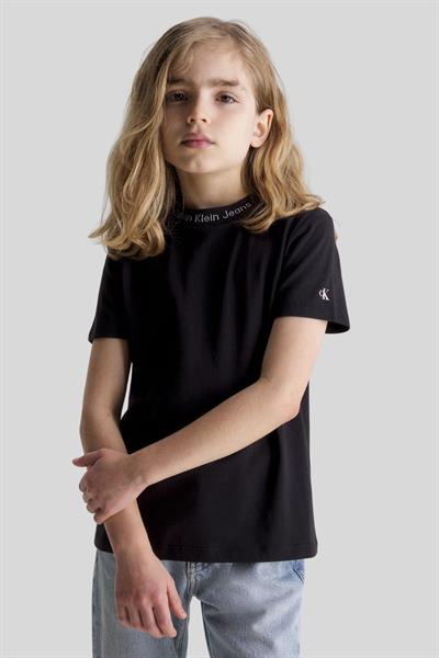 Calvin Klein Erkek Çocuk Kısa Kollu Logolu 2li T-Shirt Siyah