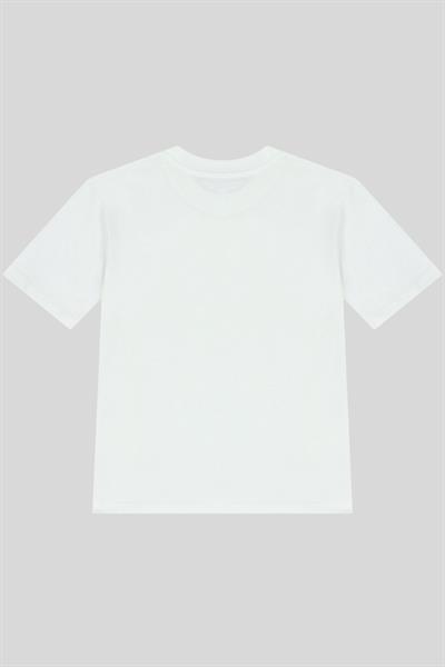 Calvin Klein Erkek Çocuk Kurumsal Logolu T-Shirt Beyaz
