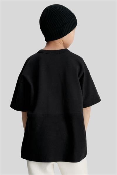 Calvin Klein Erkek Çocuk Pamuklu Logolu T-Shirt Siyah