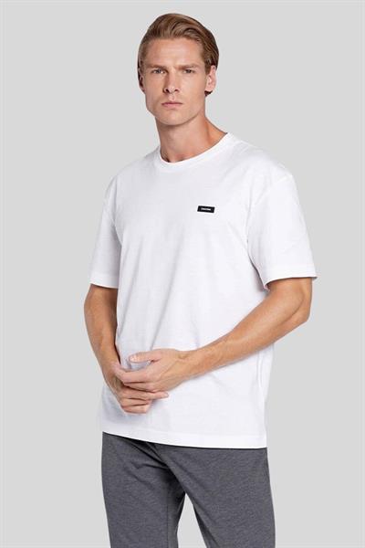 Calvin Klein Erkek Comfort Fit T-Shirt Beyaz