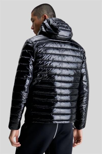 Calvin Klein Erkek Dolgulu Kapüşonlu Spor Ceket Siyah