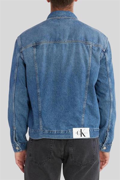 Calvin Klein Erkek Jean Ceket Mavi