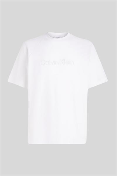 Calvin Klein Erkek Kısa Kollu T-Shirt Beyaz