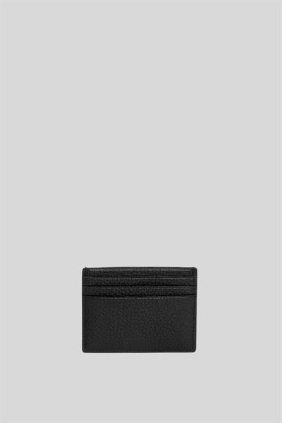 Calvin Klein Erkek Logolu Deri Kartlık Siyah