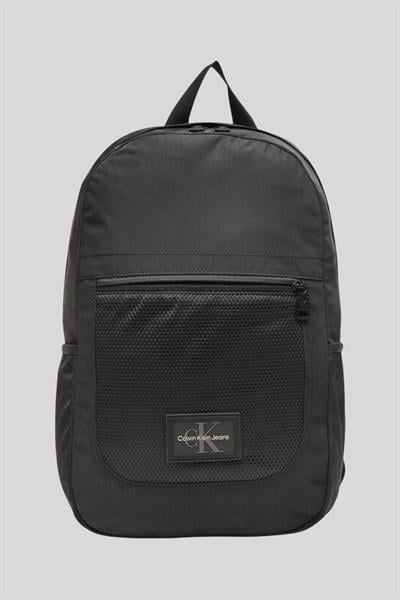 Calvin Klein Erkek Logolu Sırt Çantası Siyah