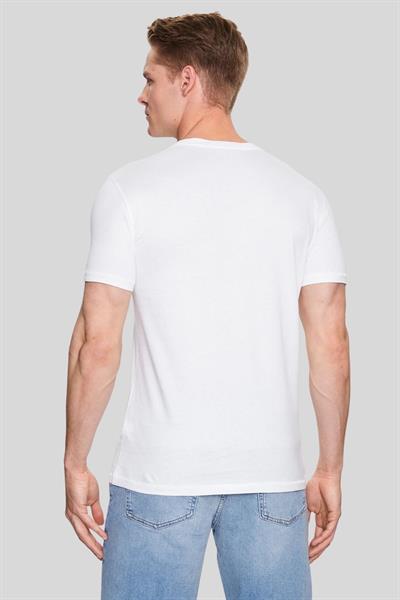Calvin Klein Erkek Mevsimsel Monologo T-Shirt Beyaz