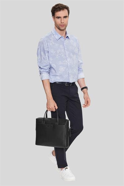 Calvin Klein Erkek Modern Metal Dizüstü Bilgisayar Çantası Siyah