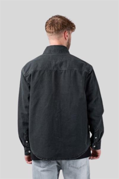 Calvin Klein Erkek Pamuklu Jean Gömlek Siyah