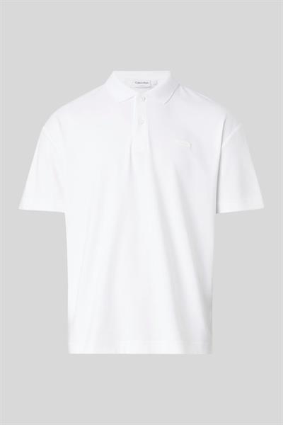 Calvin Klein Erkek Polo Yaka T-Shirt Beyaz