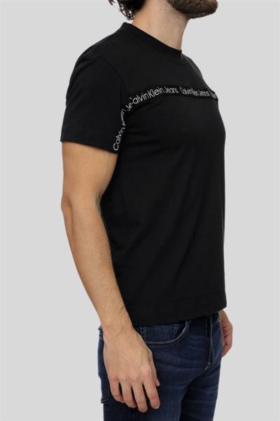 Calvin Klein Erkek Regular Fit Bisiklet Yaka T-Shirt Siyah