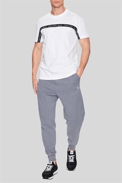 Calvin Klein Erkek Regular Fit Bisiklet Yaka T-Shirt Beyaz