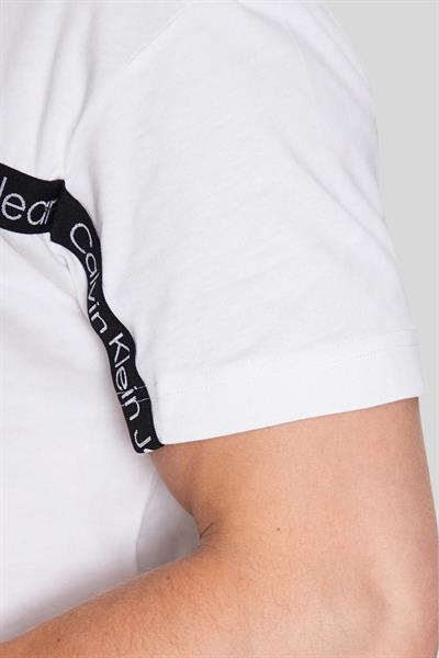 Calvin Klein Erkek Regular Fit Bisiklet Yaka T-Shirt Beyaz