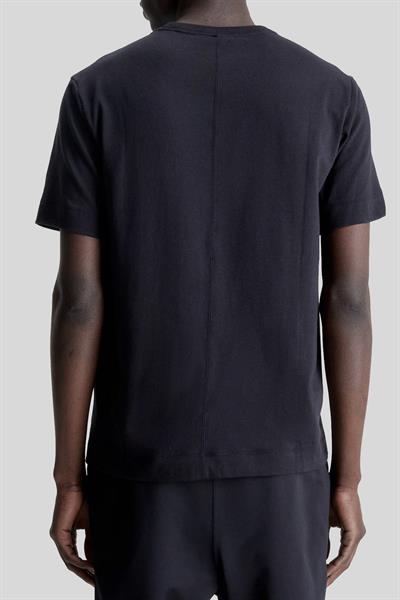 Calvin Klein Erkek Regular Fit Logolu Bisiklet Yaka Pamuklu T-Shirt Siyah
