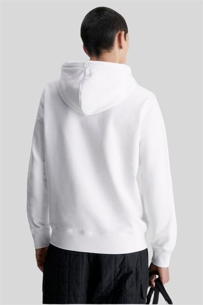 Calvin Klein Erkek Regular Fit Monologo Sweatshirt Beyaz