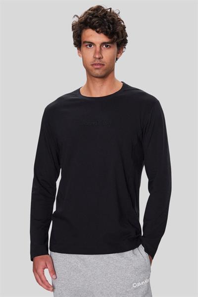Calvin Klein Erkek Regular Fit Uzun Kollu Sweatshirt Siyah