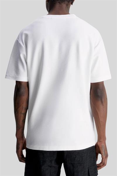 Calvin Klein Erkek Slim Fit Bisiklet Yaka T-Shirt Beyaz