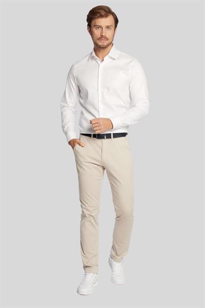 Calvin Klein Erkek Slim Fit Gömlek Beyaz
