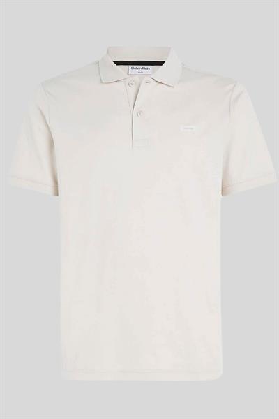 Calvin Klein Erkek Slim Fit Marka Logolu Polo Yaka T-Shirt Bej