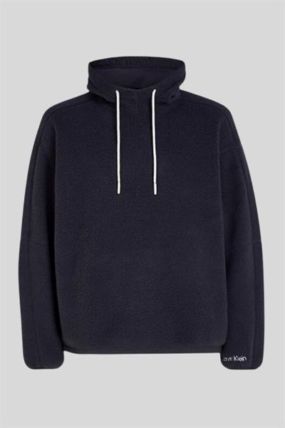 Calvin Klein Erkek Teddy Sherpa Sweatshirt Siyah