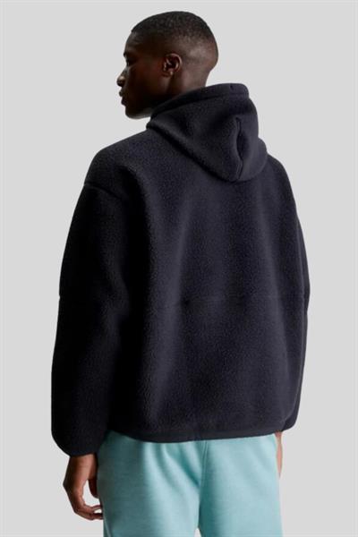 Calvin Klein Erkek Teddy Sherpa Sweatshirt Siyah