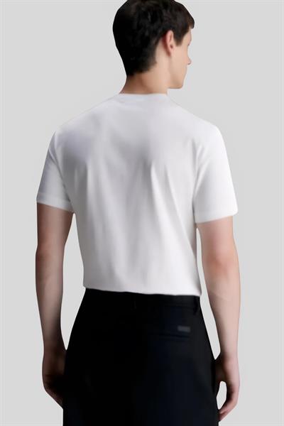 Calvin Klein Erkek Yuvarlak Yaka Kısa Kollu T-Shirt Beyaz