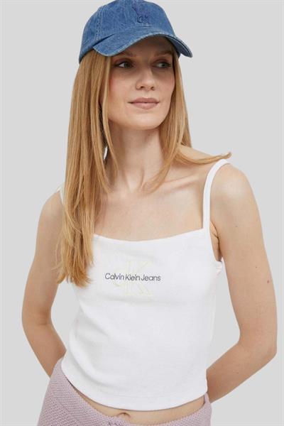 Calvin Klein Kadın Askılı Havlu Body Beyaz