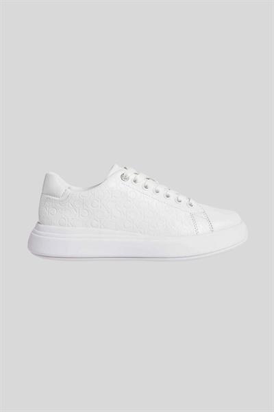 Calvin Klein Kadın Bağcıklı  Sneaker Ayakkabı Beyaz