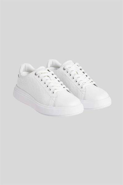 Calvin Klein Kadın Bağcıklı  Sneaker Ayakkabı Beyaz