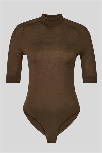 Calvin Klein Kadın Balıkçı Yaka Body Kahverengi