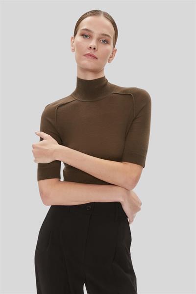 Calvin Klein Kadın Balıkçı Yaka Body Kahverengi