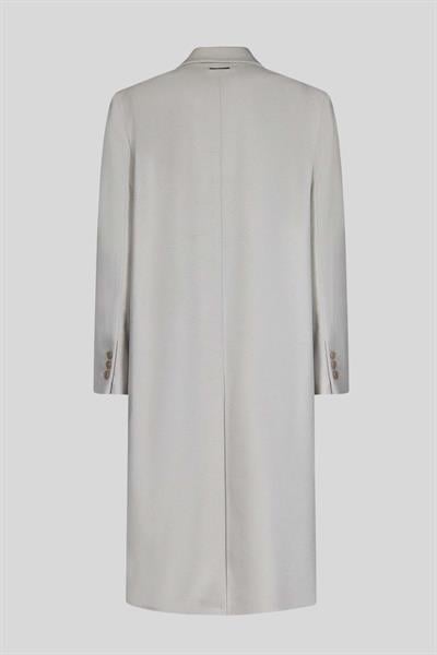 Calvin Klein Kadın Çift Düğmeli Yünlü Palto Bej