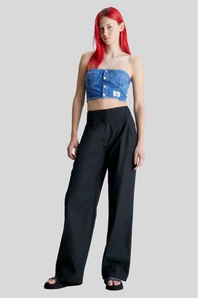 Calvin Klein Kadın Elastik Büstiyer Mavi