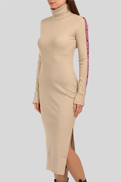 Calvin Klein Kadın Elbise Bej