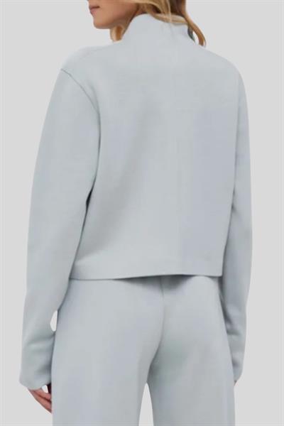Calvin Klein Kadın Fermuarlı Hırka Gri