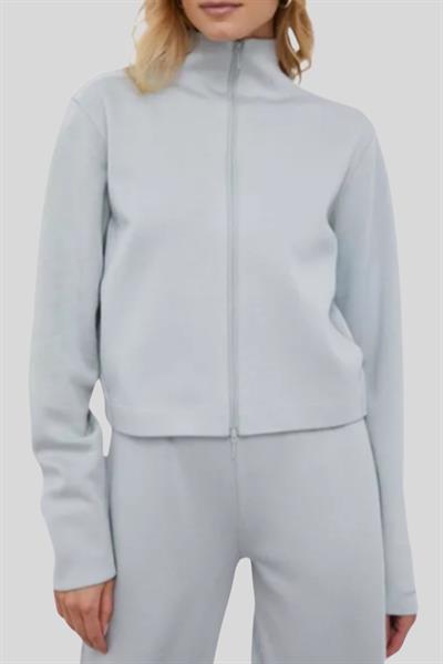 Calvin Klein Kadın Fermuarlı Hırka Gri