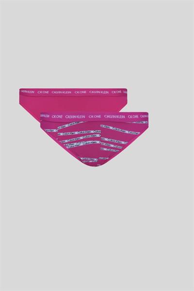 Calvin Klein Kadın  İmzalı 2 li Tanga Külot Pembe