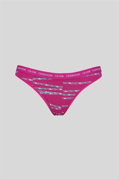 Calvin Klein Kadın  İmzalı 2 li Tanga Külot Pembe